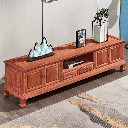 电视柜缅甸花梨木木明清古典