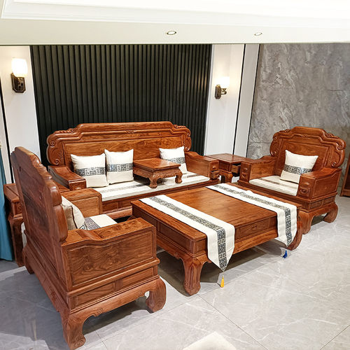 红木沙发刺猬紫檀承宝轩福瑞沙发
