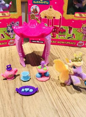 出口德国仙霸小马宝莉filly迷你场景玩具摆件过家家植绒公仔动物