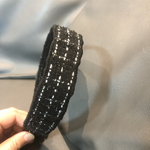 女士简约百搭打结蝴蝶碎发神器粘头发贴魔术贴发带刘海贴软发箍