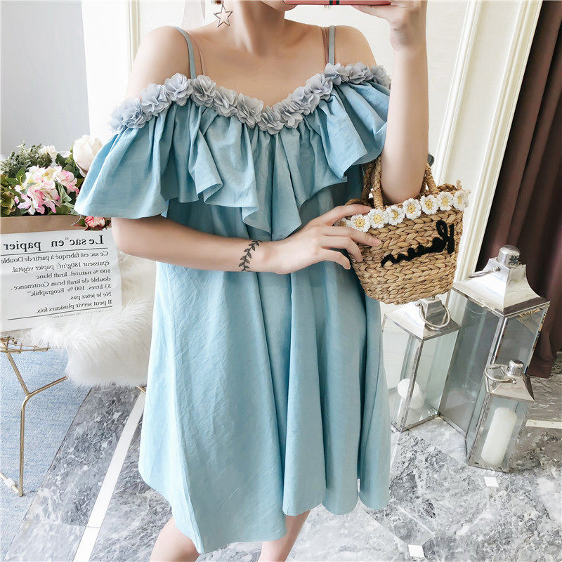 Add fertilizer XL fairy summer A few extra pounds Sister mm Show thin sexy 200 camisole a doll Dressin the Women's clothing/Boutique , Large size women  category - from Buy2taobao.com to provide professional Taobao agent buy service