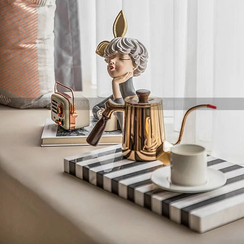 样板间客厅茶几桌面摆件装饰品