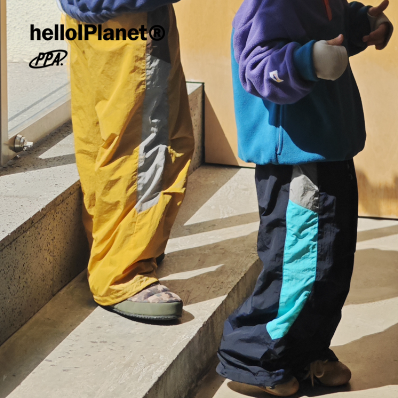 ppapa秋冬防泼水撞色中大童裤
