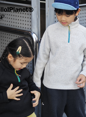 现ppapa 火岩绒抗防静电立领套头儿童男女童长袖保暖卫衣 1013159