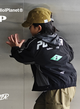 现ppapa 机车服薄棉儿童长袖外套 813514