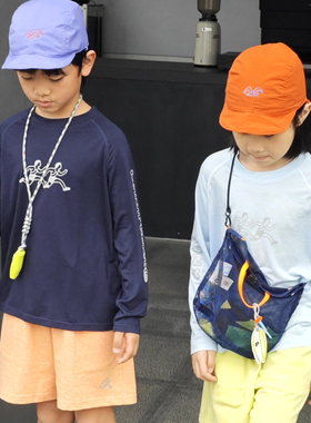 ppapa儿童防晒长袖速干t恤夏季男女童户外运动轻薄透气印花上衣服