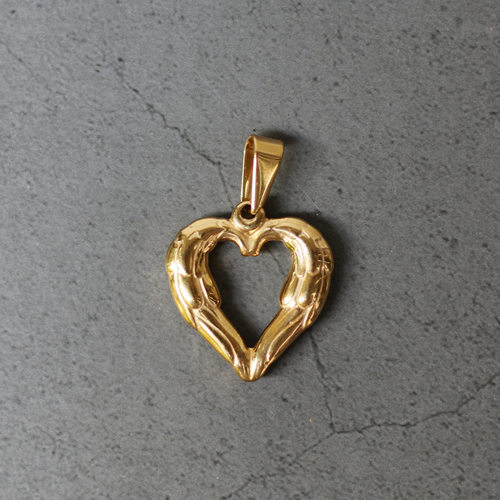 复古欧美钛钢镀18K金十字项链坠