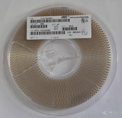 原装AVX 贴片钽电容 3216A 16V 10UF ±10% TAJA106K016RNJ 1206