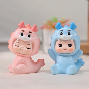 蛋糕装饰摆件卡通可爱生肖蛇宝宝男孩女孩周岁网红烘焙蛋糕摆件甜