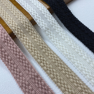 口装 衣边领口袖 饰辅料 小香风衣服包边条毛线对折花边DIY服装 爆款