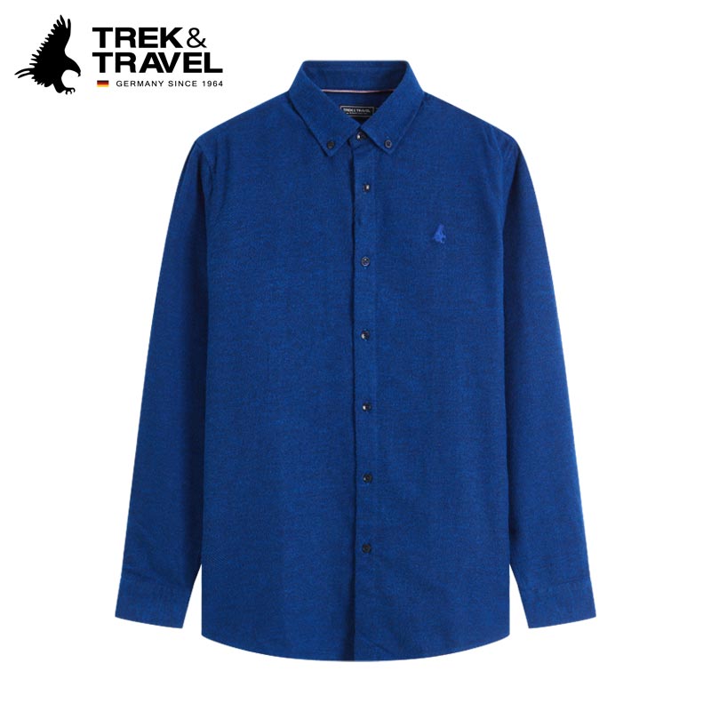 TREKTRAVEL德国飞鹰翻领长袖衬衫
