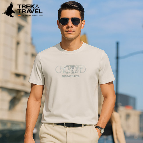 TREKTRAVEL德国飞鹰短袖T恤男式