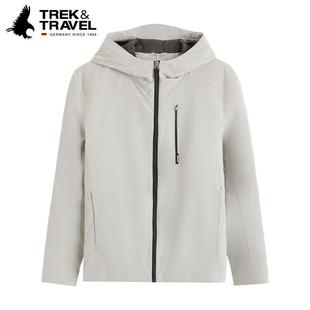 [商场同款]TREKTRAVEL德国飞鹰连帽羽绒服男冬季新款商务休闲外套