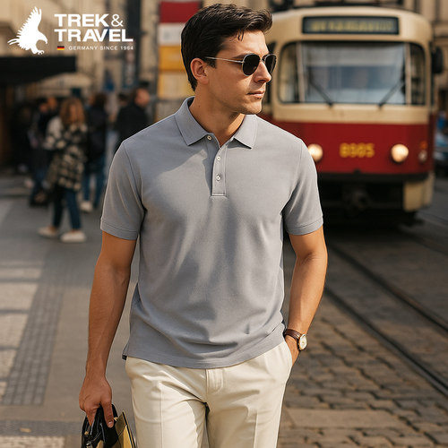 TREKTRAVEL德国飞鹰短袖POLO衫