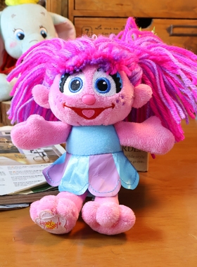 日单正版usj环球影城芝麻街Abby小女孩 可爱毛绒公仔包包挂件挂饰