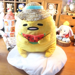 日单正版 可爱蛋黄酱 蛋黄君懒懒蛋 蛋黄哥 毛绒公仔大号玩偶抱枕