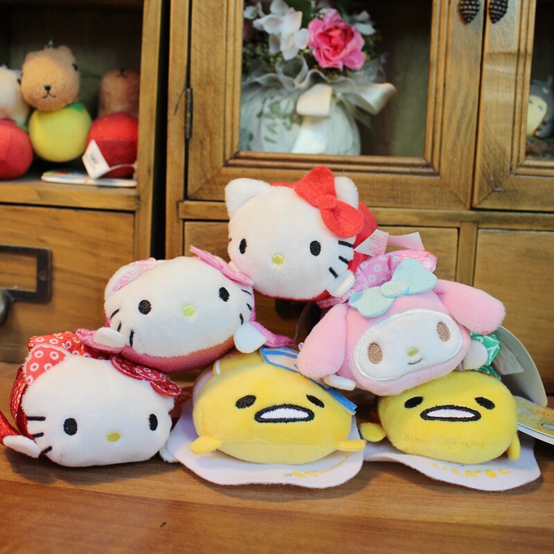 日单超可爱蛋黄酱 蛋黄君 布丁狗凯蒂猫美乐蒂 趴姿毛绒玩偶