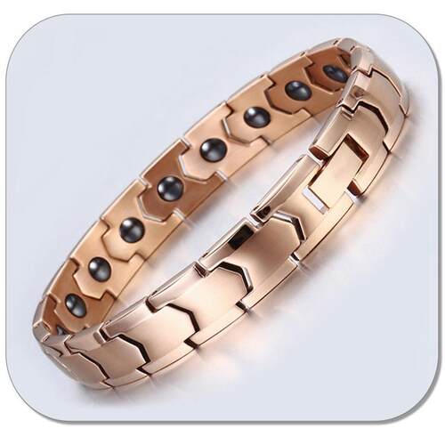 磁石磁性健康能量磁疗钛钢手链