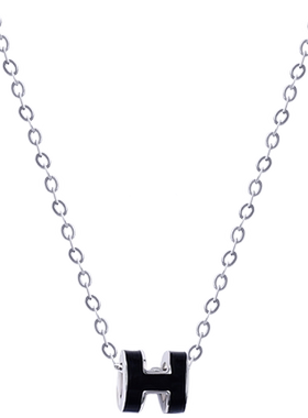 小蛮腰纯银锁骨链项链