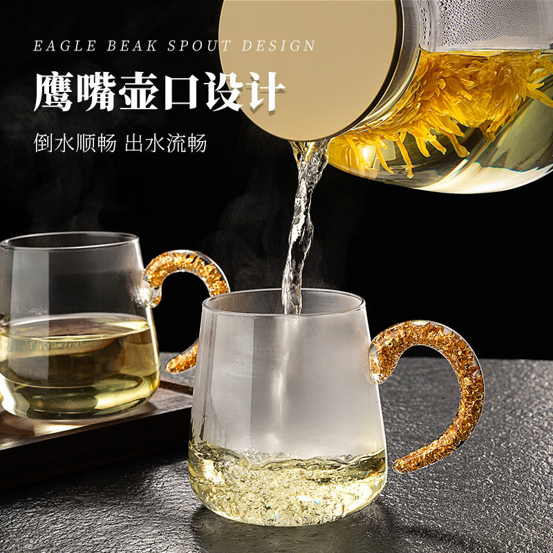 轻奢高档高级感高颜值批发急冷急热玻璃啤酒杯果汁扎啤家用耐热泡