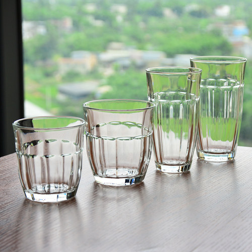6只利比耐用水杯无铅玻璃果汁杯