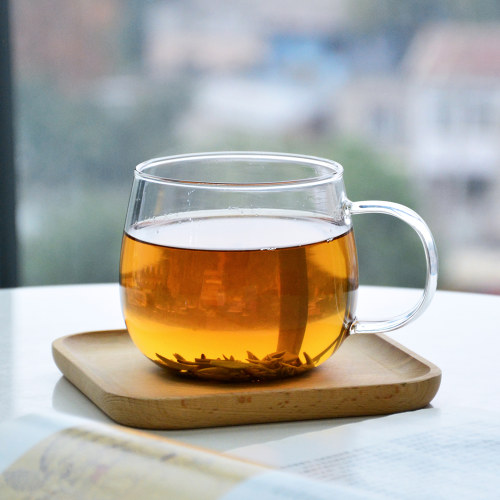 高硼硅玻璃茶楼泡茶杯大容量把杯