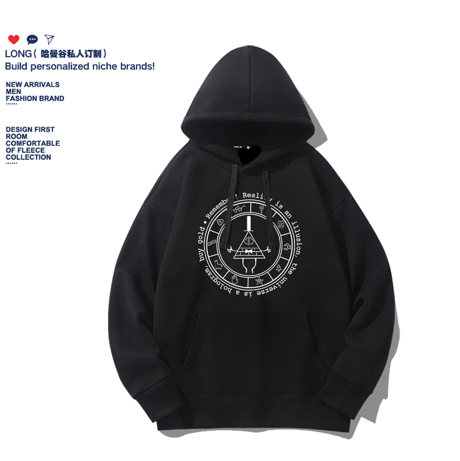 Gravity Falls怪诞小镇卫衣比尔塞弗BillCipher卫衣连帽潮牌衣服