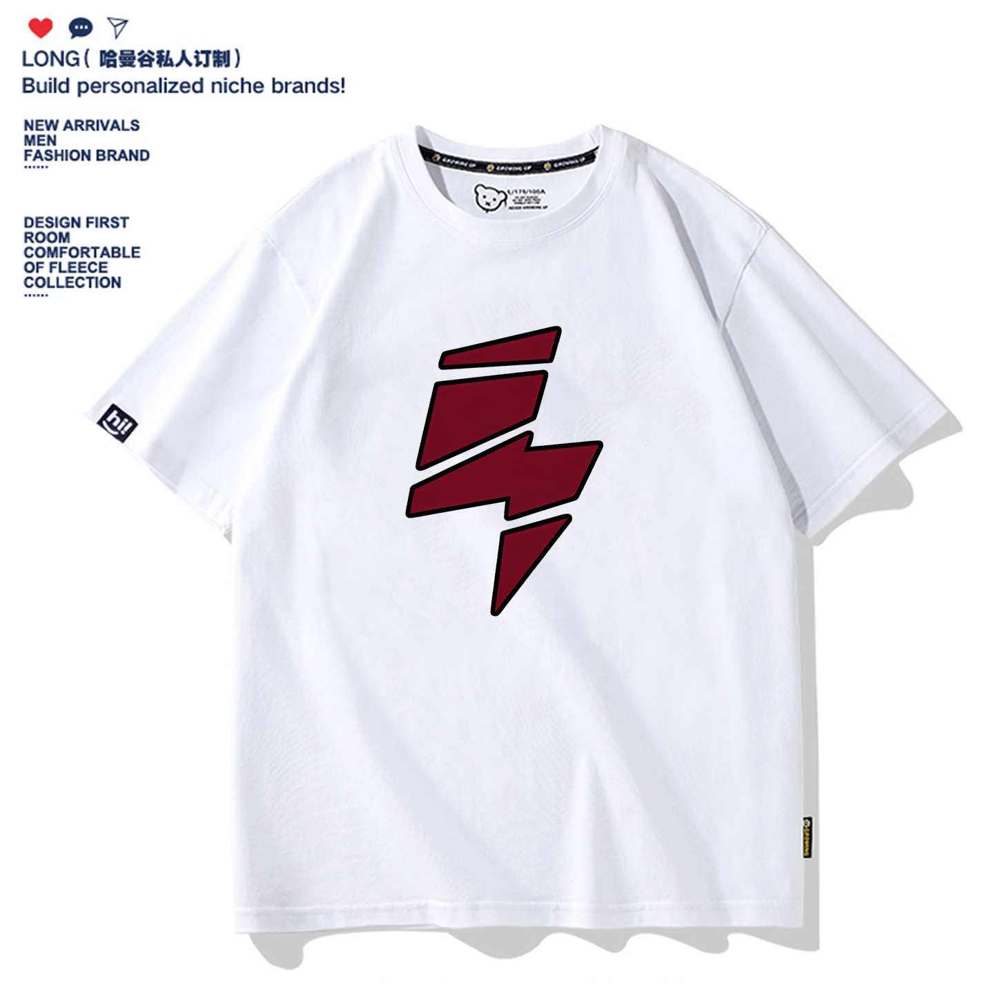 夏Afterglow乐队BanG Dream!美竹兰同款短袖T恤男女二次元cos衣服