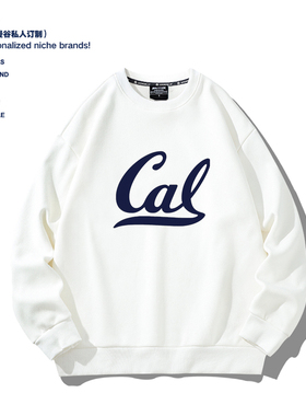 加州大学伯克利春秋冬加绒宽松帽衫CAL学生Berkeley班服卫衣定制