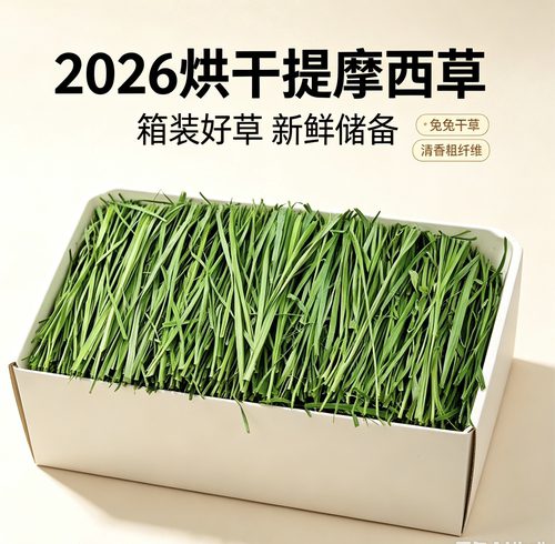 26年现货烘干提摩西北提草段装箱兔子龙猫豚鼠荷兰猪主粮毛重1kg