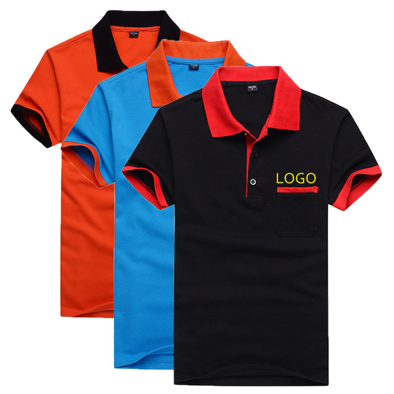 特加大码工作服t恤短袖polo衫纯棉团体广告文化定制logo三件套装