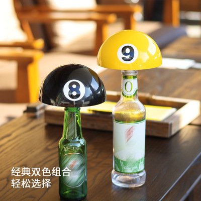 创意桌球酒瓶氛围充电吧台灯