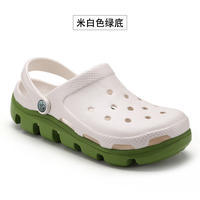 Star Moon Little Shadow Crocs for men, thick-soled Ditte student beach shoes, trendy headwear, anti-slip and breathable sandals and slippers for women thumbnail 5