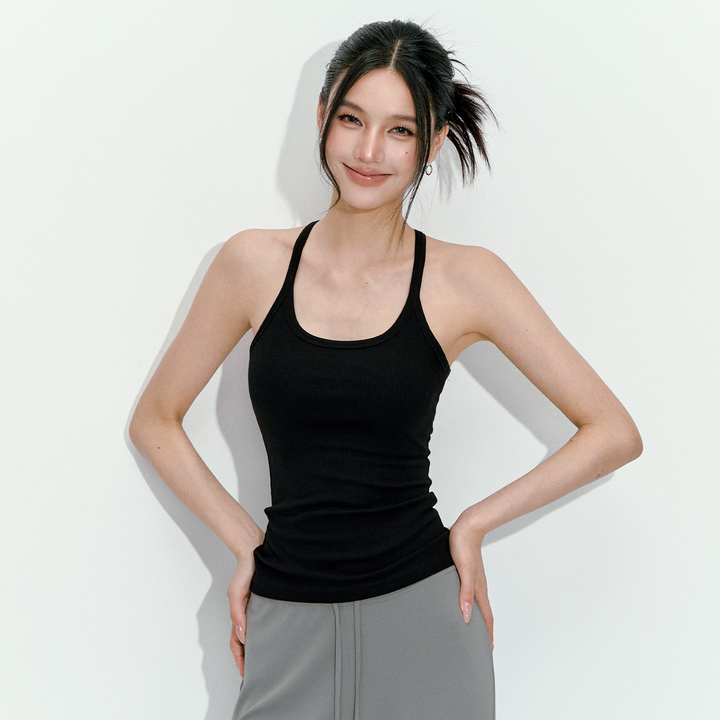 thumbnail for DCW sports vest with chest pad women's outer wear fitness iron special training suspender Pilates yoga clothes top