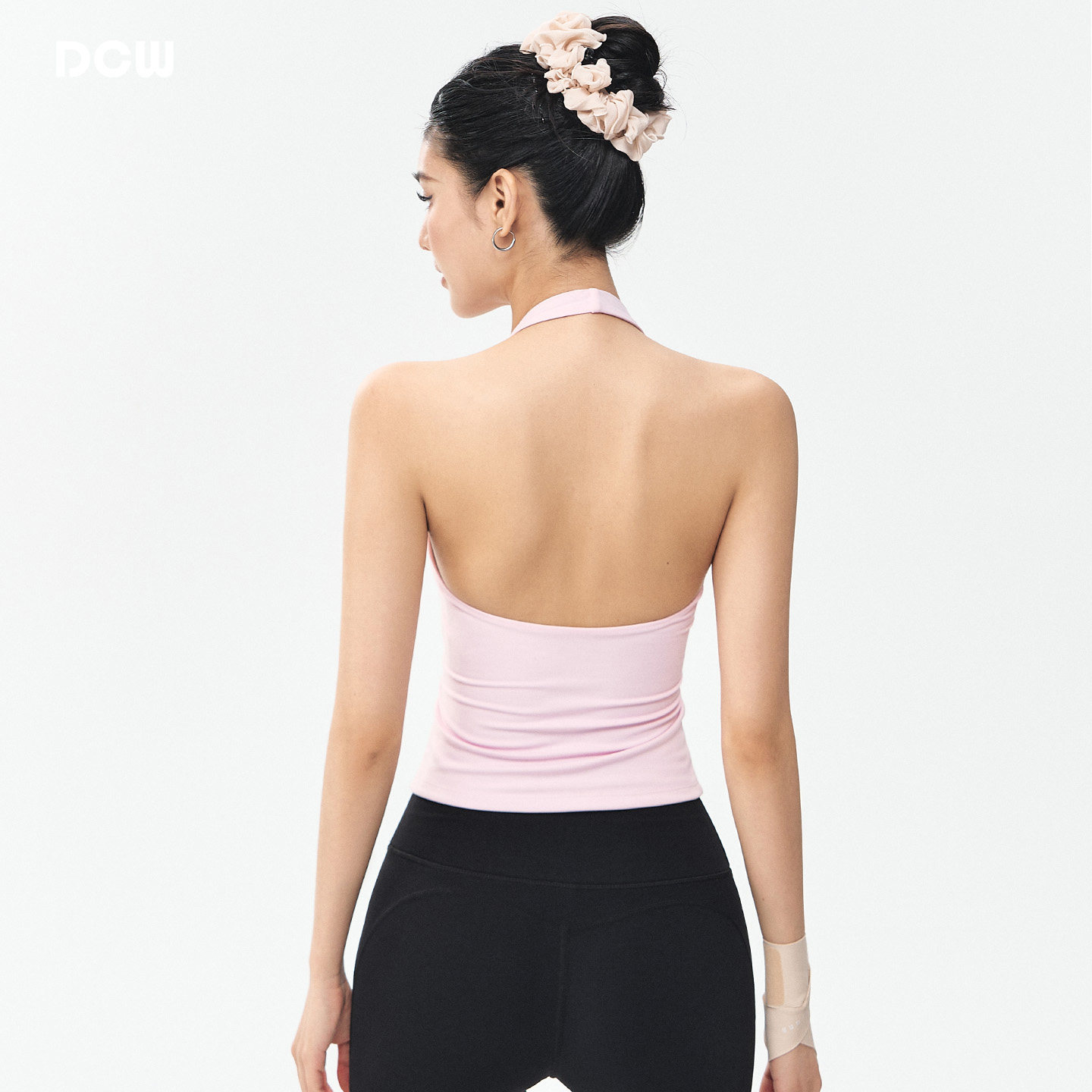 DCW运动式瑜伽背心女性感露背无袖上衣带胸垫挂脖健身服内衣,运动服/休闲服装,运动文胸,淘宝优惠券,粉丝福利购,淘宝优惠卷