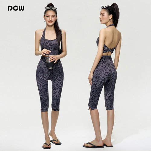 dcw户外骑行健身训练瑜伽套装女