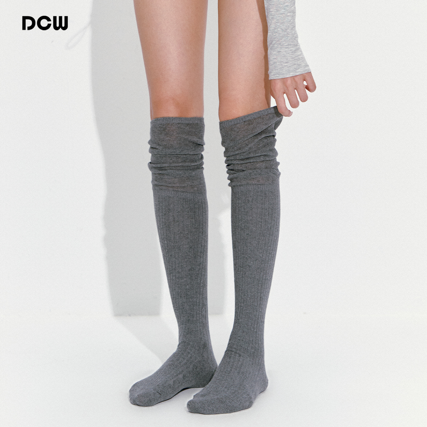 dcw百搭MIU系瑜伽堆堆小腿长腿袜