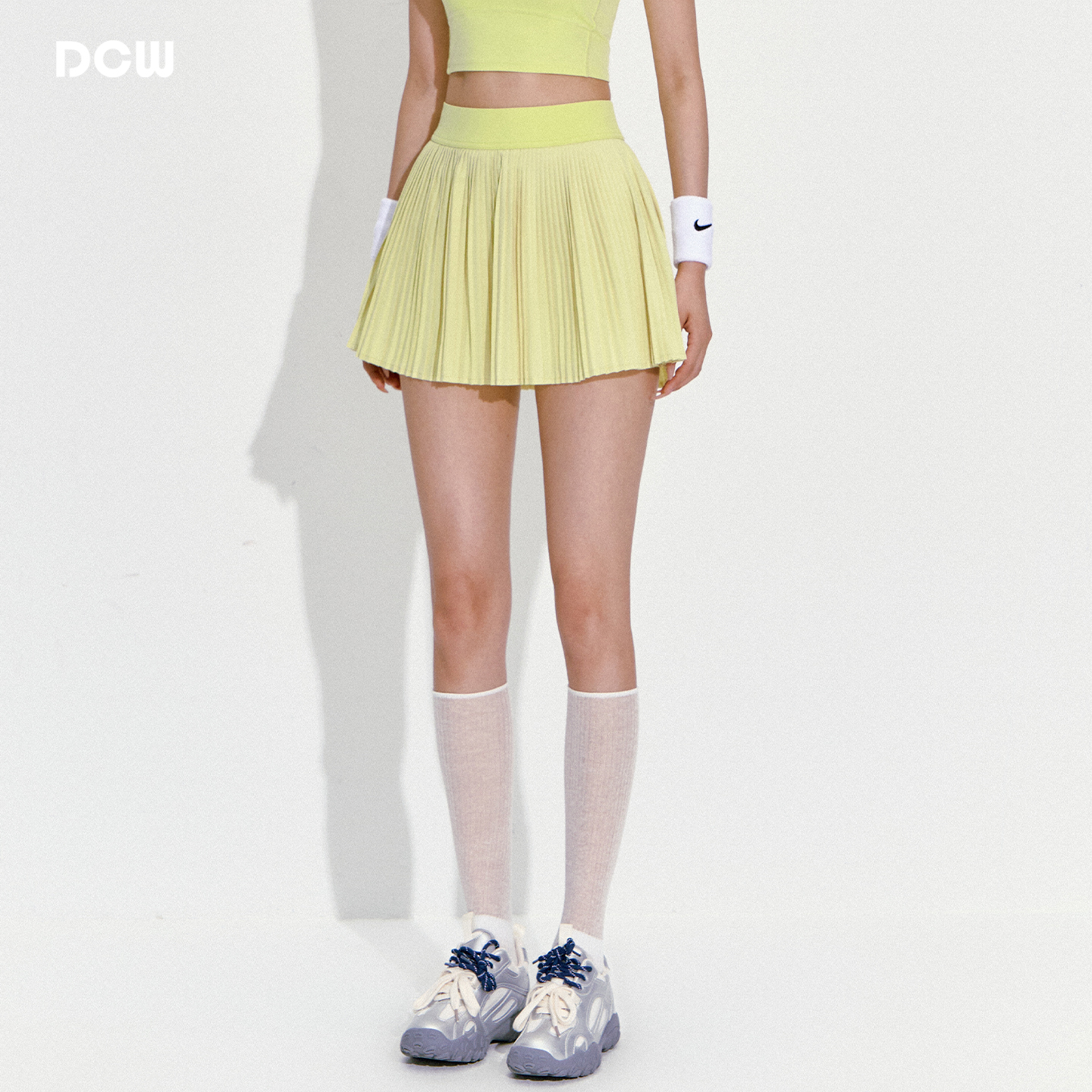 dcw网球裙假两件防走光运动短裙