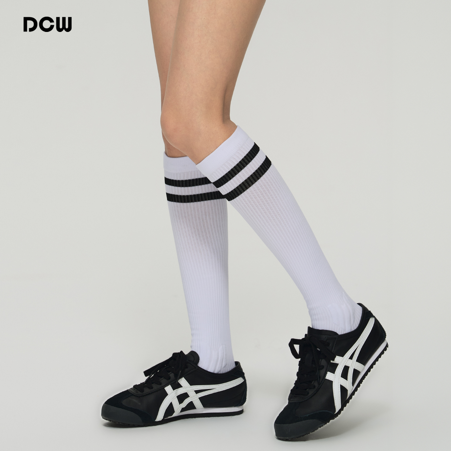 dcw时尚百搭跑步训练健身袜子女