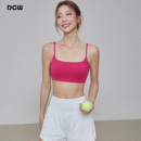 DCW细肩带运动内衣女一体式 减震跑步健身训练文胸普拉提瑜伽背心