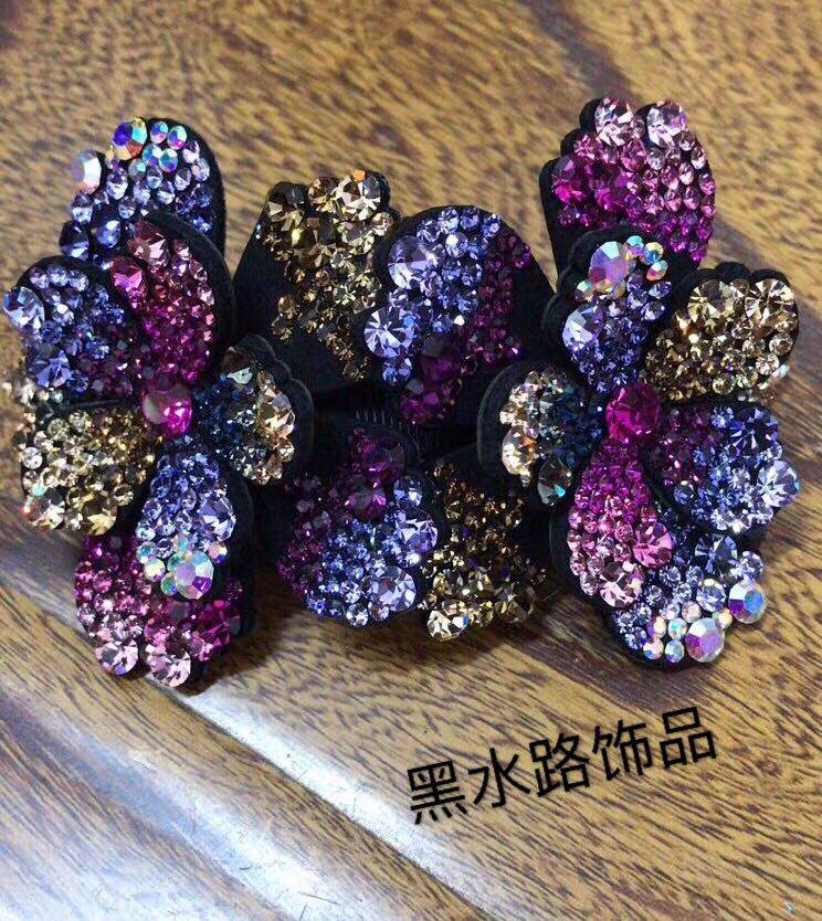 韩国进口捷克钻顶夹头饰品