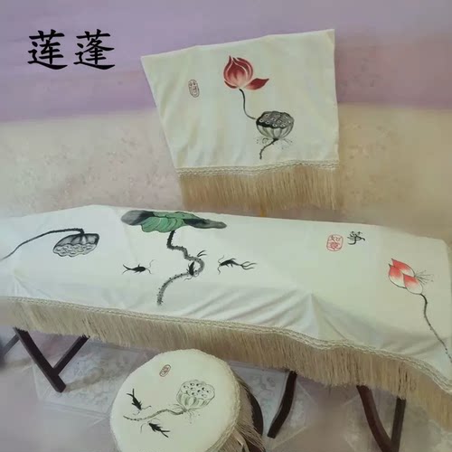 纯手绘古筝罩中国风古筝防尘罩163通用165订做125小古筝罩130琴布