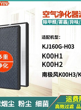 适配摩瑞尔净化器过滤网KJ160G-H03 K00H1/H2/H3/K00A3南极风H03