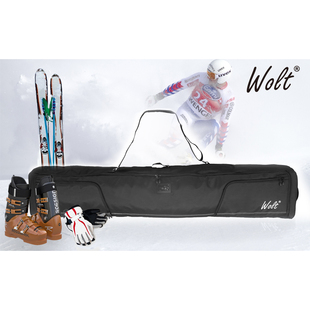 wolt 滑雪拖轮袋雪板收纳航空托运滚轮包单板双板长滑雪袋175cm