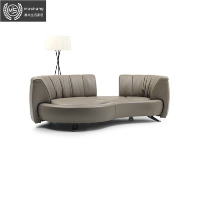 desede沙发DS-164多人沙发客厅多功能靠背活动推拉真皮圆弧大沙发