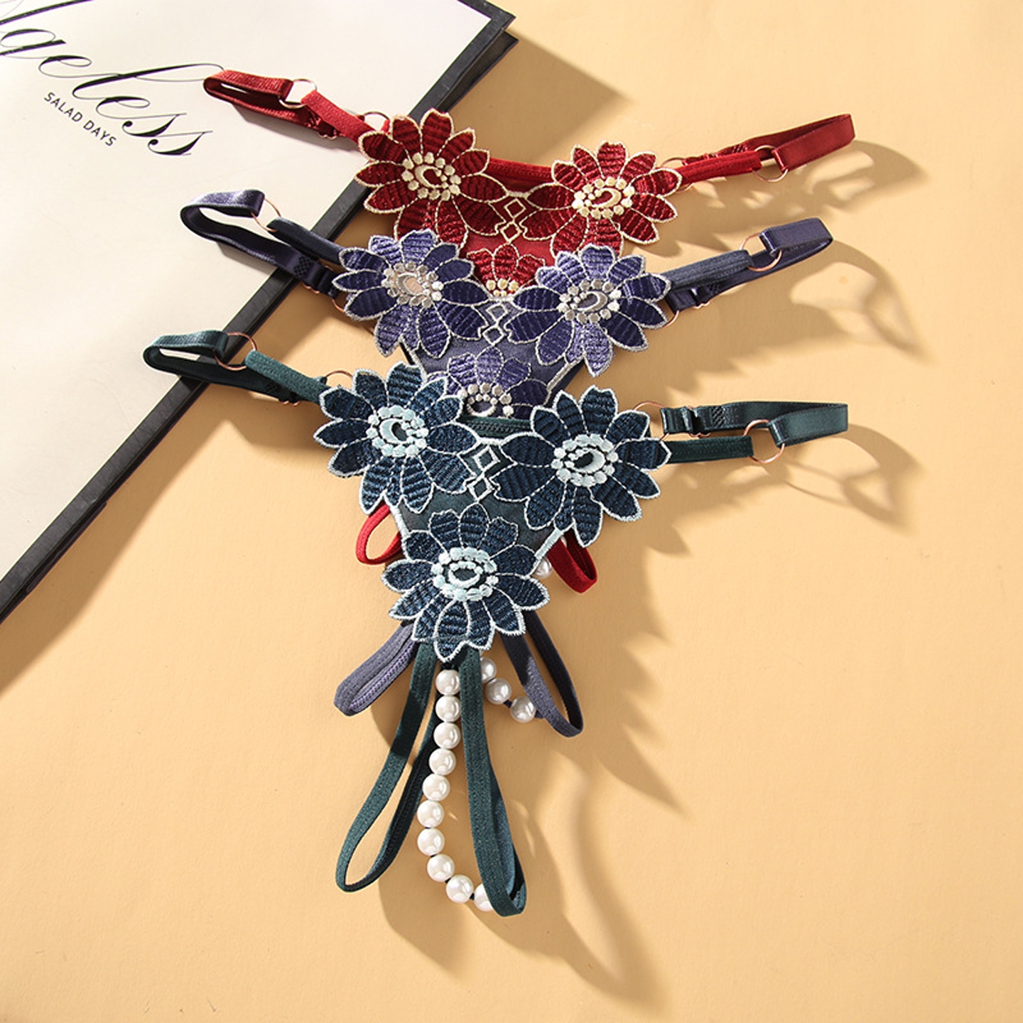 性感内裤串珠低腰免脱情调丁字裤