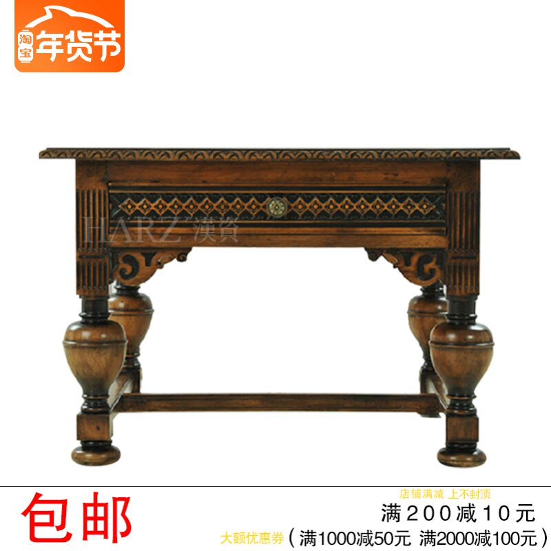 汉资欧式复古传统边几全实木客厅沙发边几边桌 小方桌 小茶几时尚|ruв категории жилой мебели, несколько видов, чайный столик - от Buy2taobao.com для оказания профессиональной услуги покупки агента Taobao