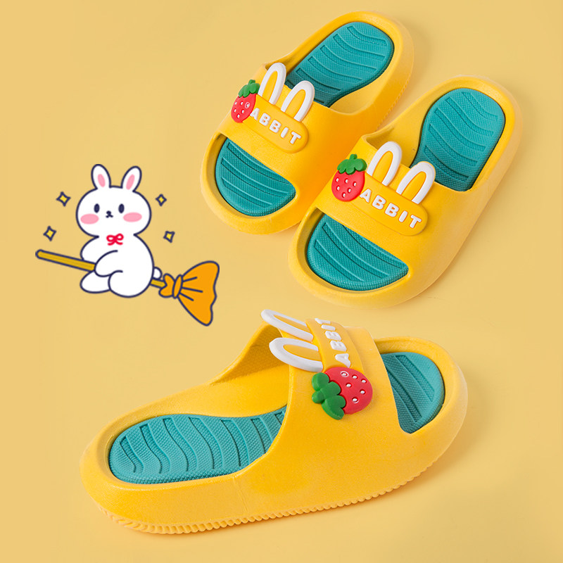女宝宝拖鞋女童卡通可爱兔子防滑软底亲子小孩婴幼儿家用凉拖鞋夏