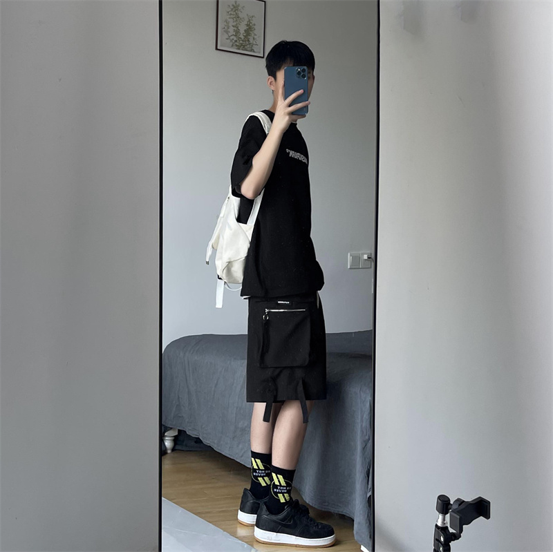 春季新款！宽松直筒五分工装休闲裤809B-DK66-P55控68，男装工装外套，星座809B（原星座805）