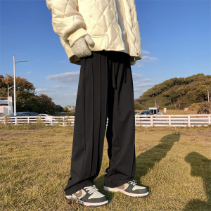 冬季新款！宽松阔腿休闲裤拖地裤子 805-KZ110-P60 控78，男装休闲裤，星座809B（原星座805）